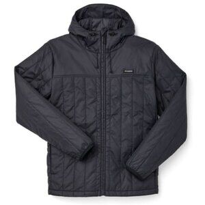 Filson Men's Ultralight Hooded Jacket Black Size XL